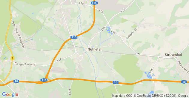 Karte Nuthetal