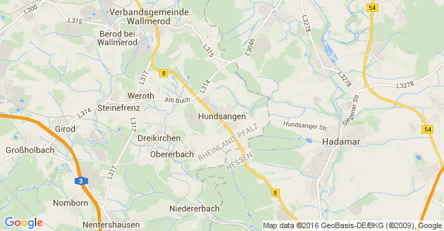 Karte Hundsangen