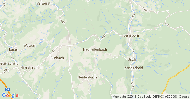 Karte Neuheilenbach