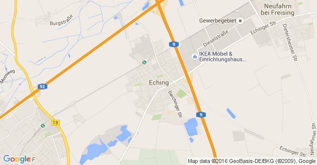 Karte Eching Kreis Freising