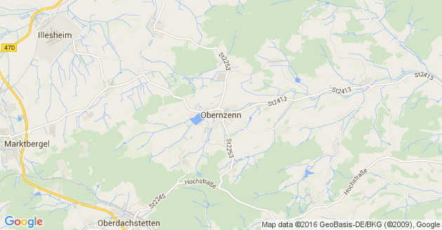 Karte Obernzenn