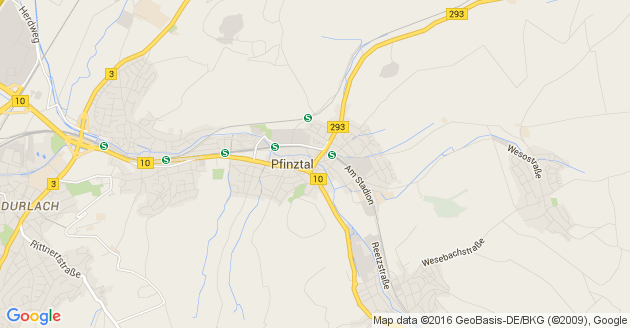Karte Pfinztal