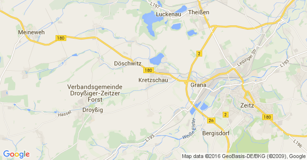 Karte Kretzschau
