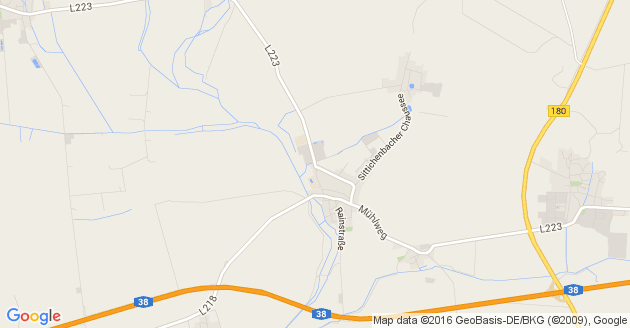 Karte Bornstedt bei Lutherstadt Eisleben