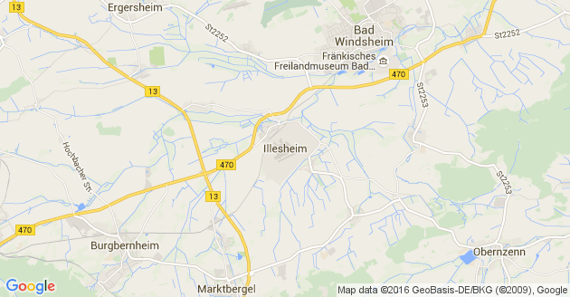 Karte Illesheim