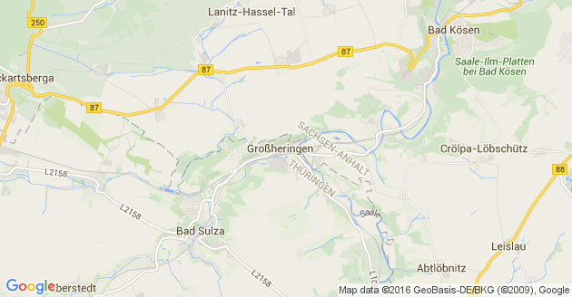 Karte Großheringen