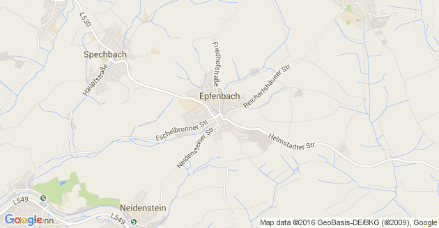Karte Epfenbach