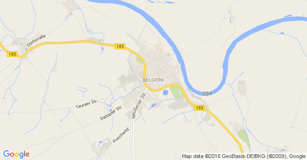 Karte Belgern-Schildau