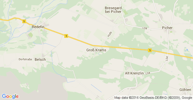 Karte Groß Krams