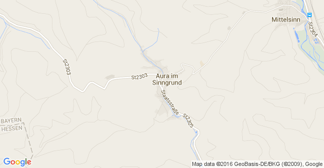 Karte Aura im Sinngrund