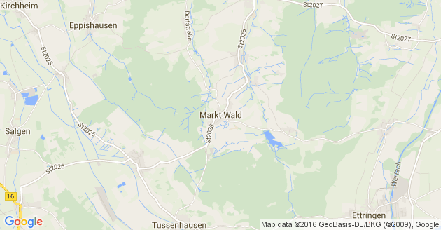 Karte Markt Wald