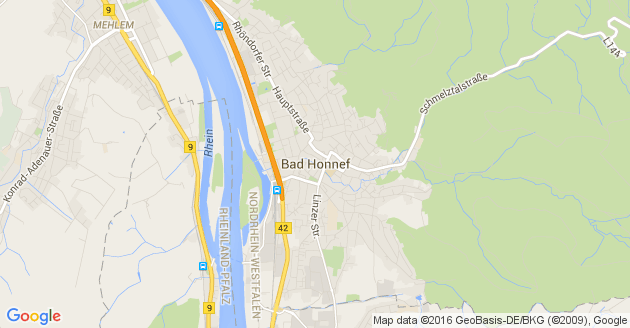 Karte Bad Honnef