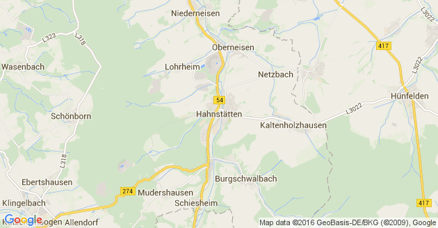 Karte Hahnstätten