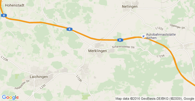 Karte Merklingen