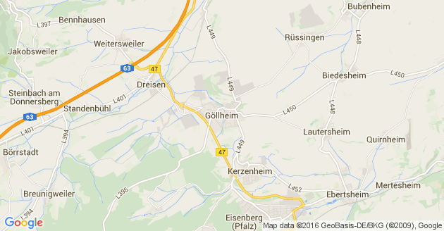 Karte Göllheim