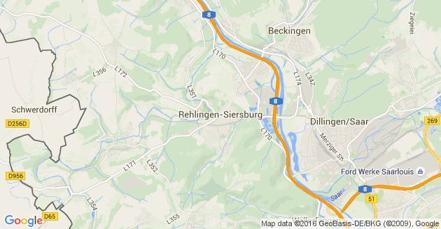 Karte Rehlingen Siersburg