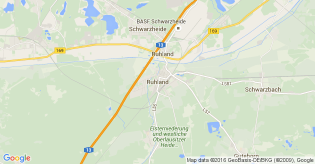 Karte Ruhland