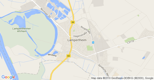 Karte Lampertheim