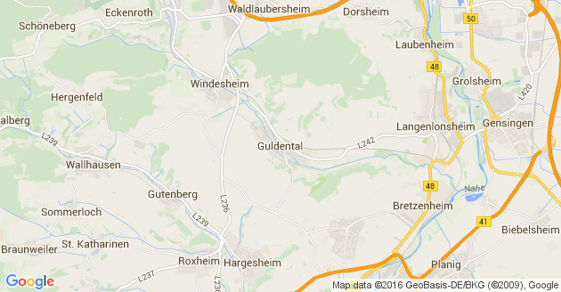 Karte Guldental