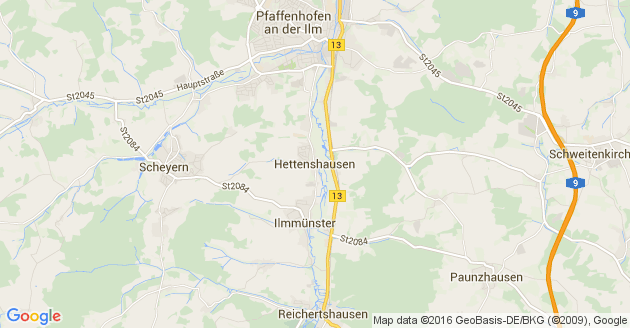 Karte Hettenshausen
