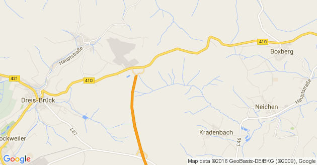 Karte Bongard in der Eifel