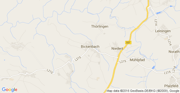 Karte Bickenbach im Hunsrück