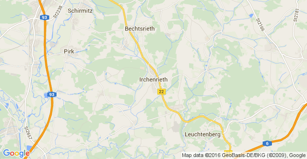 Karte Irchenrieth