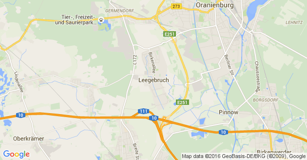 Karte Leegebruch