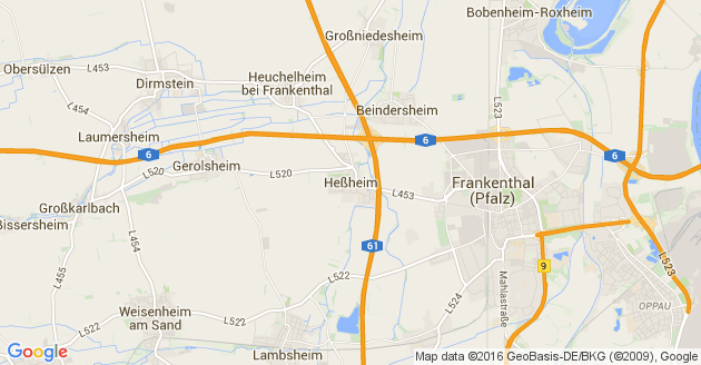 Karte Heßheim