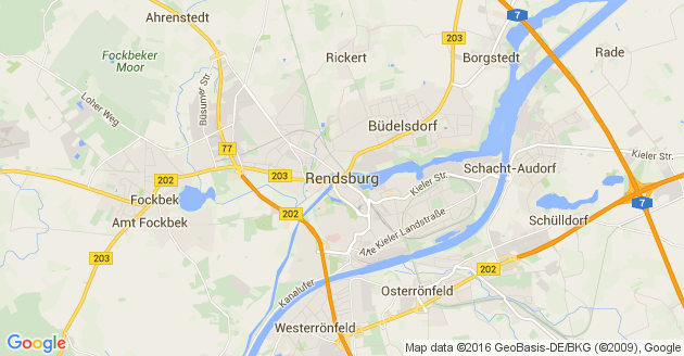 Karte Rendsburg