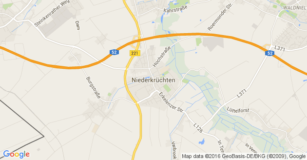 Karte Niederkrüchten