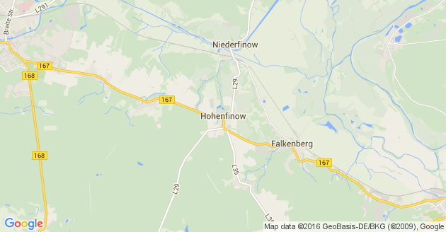 Karte Hohenfinow