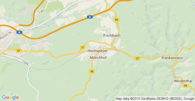 Karte Hochspeyer