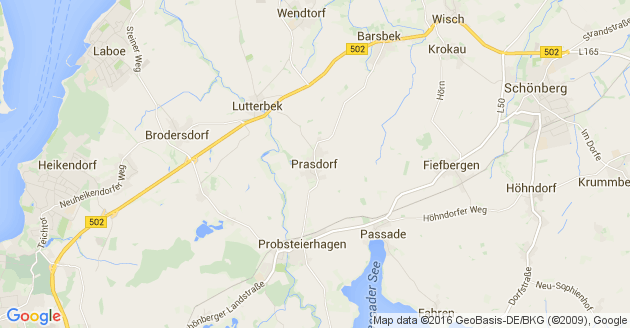 Karte Prasdorf