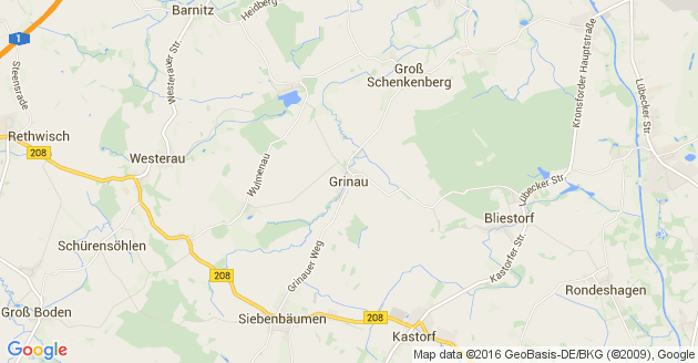 Karte Grinau