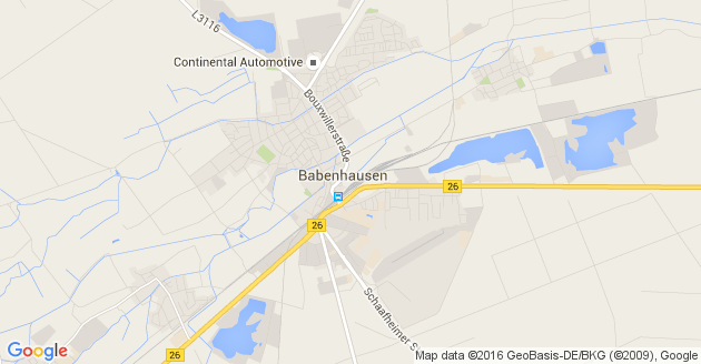 Karte Babenhausen in Hessen