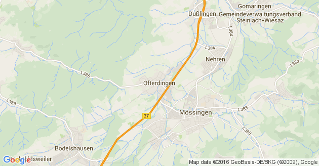 Karte Ofterdingen