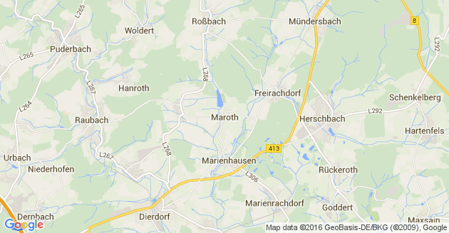 Karte Maroth im Westerwald