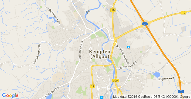 Karte Buchenberg bei Kempten