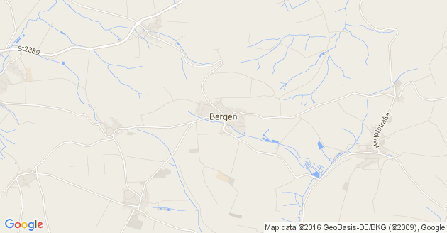 Karte Bergen in Mittelfranken