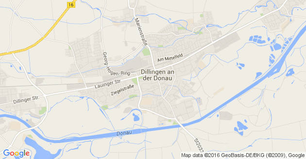 Karte Dillingen an der Donau