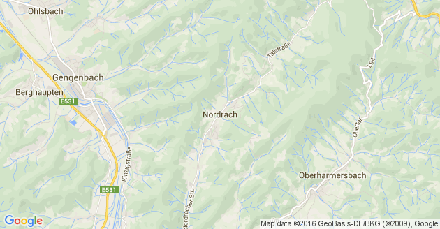 Karte Nordrach