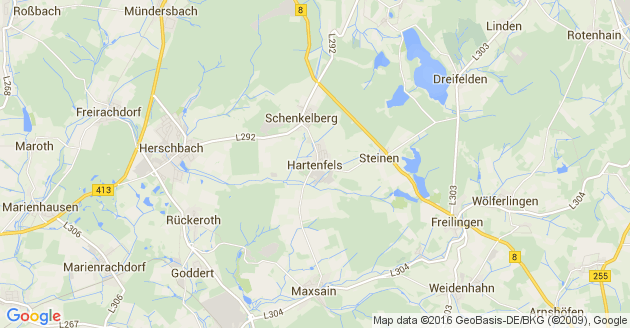 Karte Hartenfels