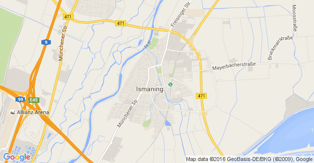 Karte Ismaning               