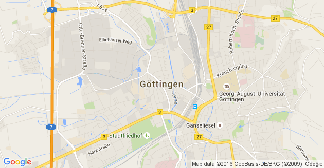 Karte Göttingen
