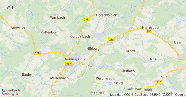 Karte Nürburg