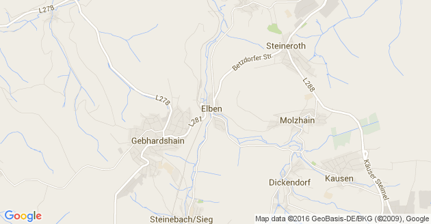 Karte Elben im Westerwald