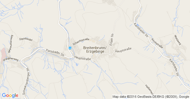 Karte Breitenbrunn im Erzgebirge