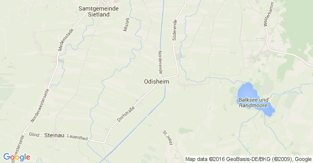 Karte Odisheim