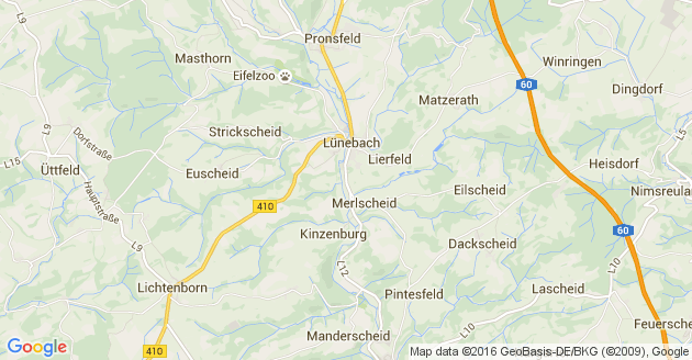 Karte Manderscheid bei Waxweiler